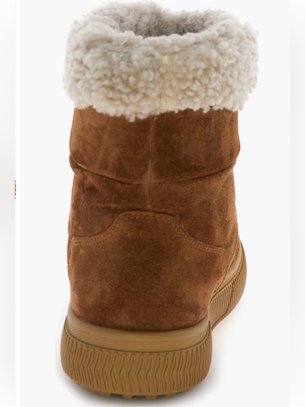 NWT VOILE BLANCHE Pan Genuine Shearling Lined Bootie in Brown - Picture 6 of 16
